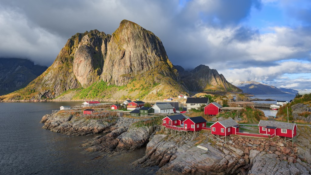 Fischerdorf auf den Lofoten Inseln, Norwegen
