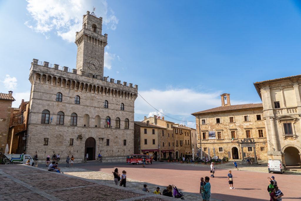 Palazzo Comunale, Montepulciano, Toskana, Italien