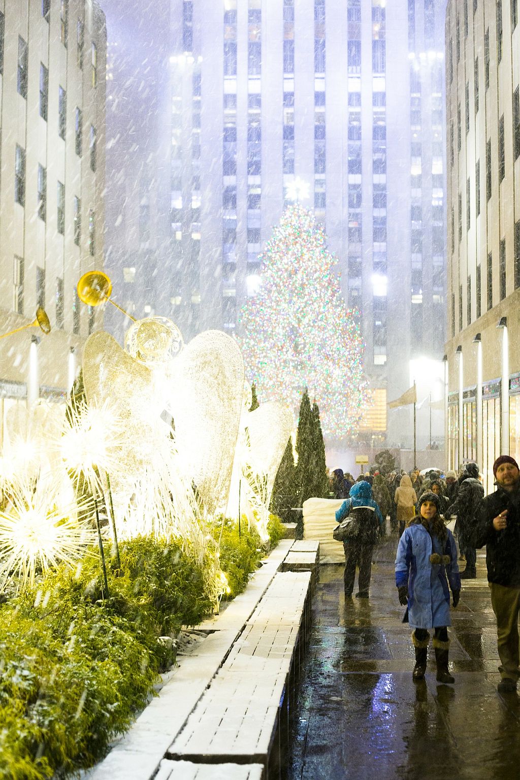 Weihnachten in New York: Weihnachtbaum vor dem Rockefeller Center